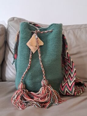Wayuu Bag with Multicolor Strap